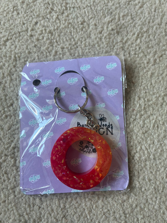 O Resin initial keyring