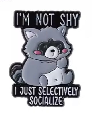Selectively Socialise Pin Badge