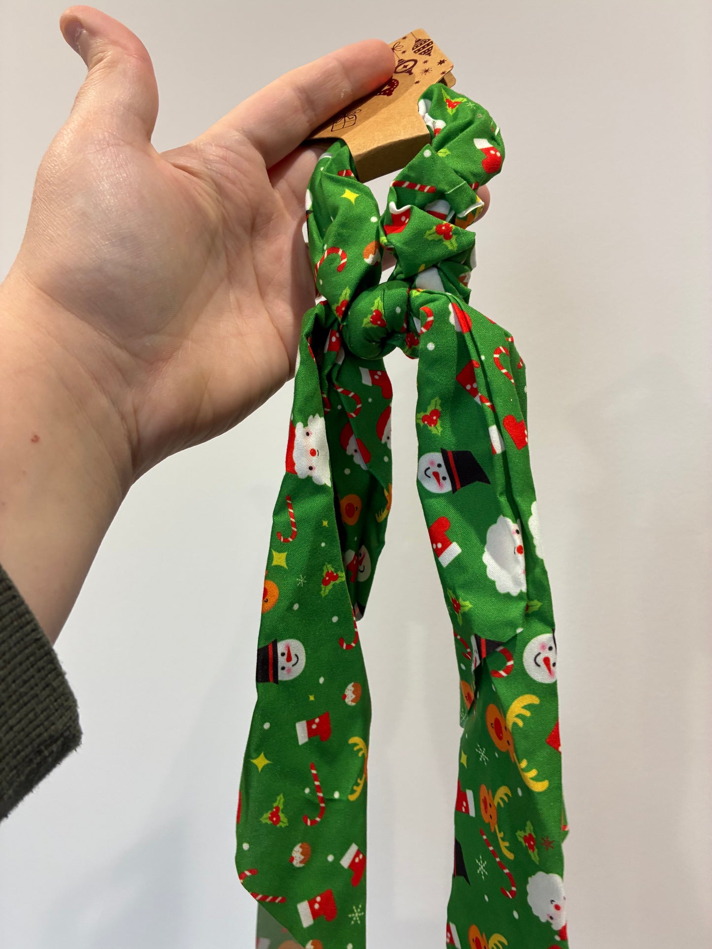 Christmas Scrunchie with long scarf