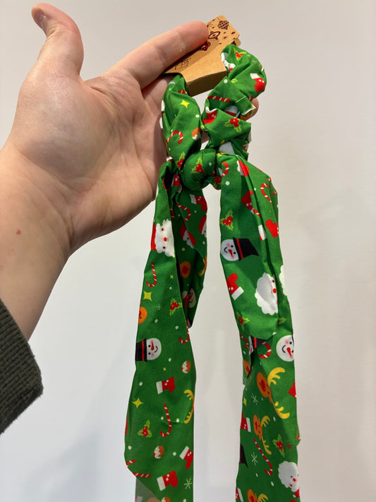 Christmas Scrunchie with long scarf