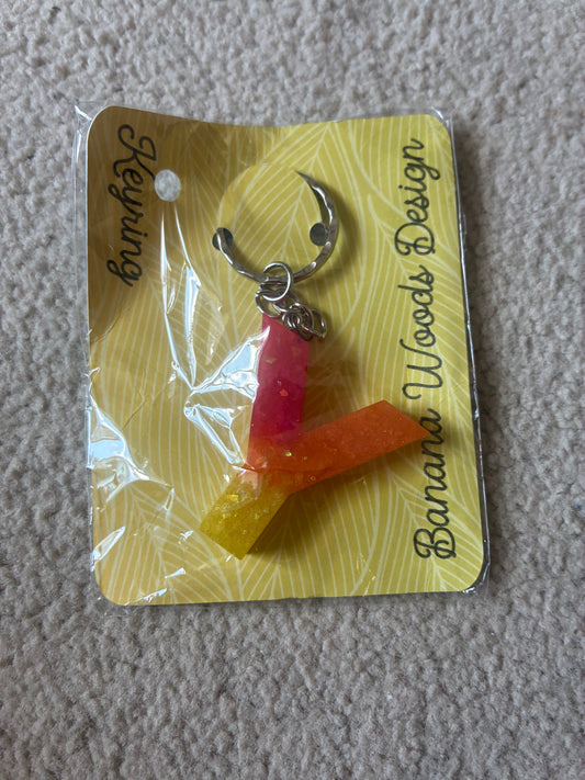 Y Resin initial keyring
