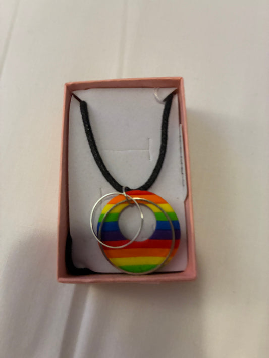 Unique handmade polymer clay necklace