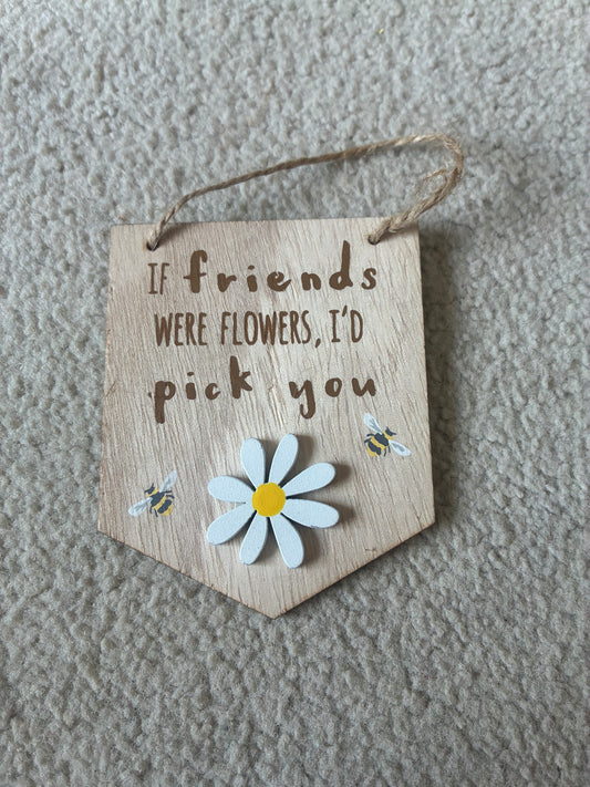 Mini wooden sign