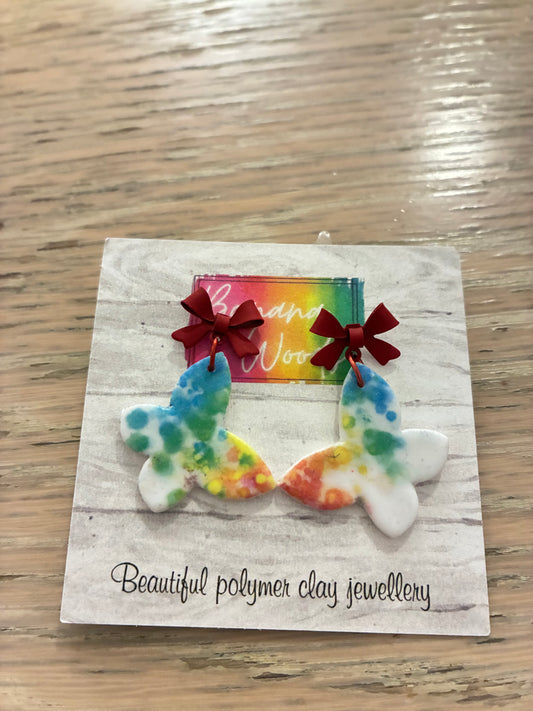 Unique polymer clay earrings
