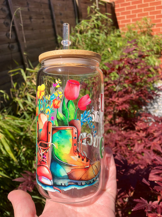 Life is Better in the Garden Libby Can (glass 16oz)