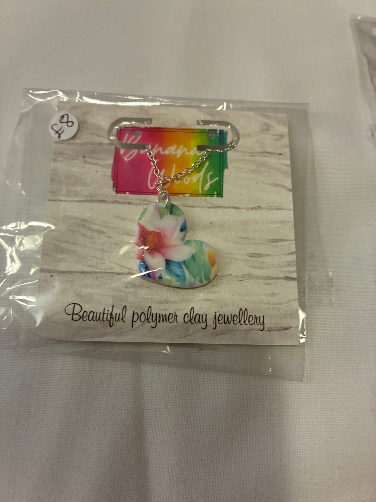 Unique polymer clay necklace