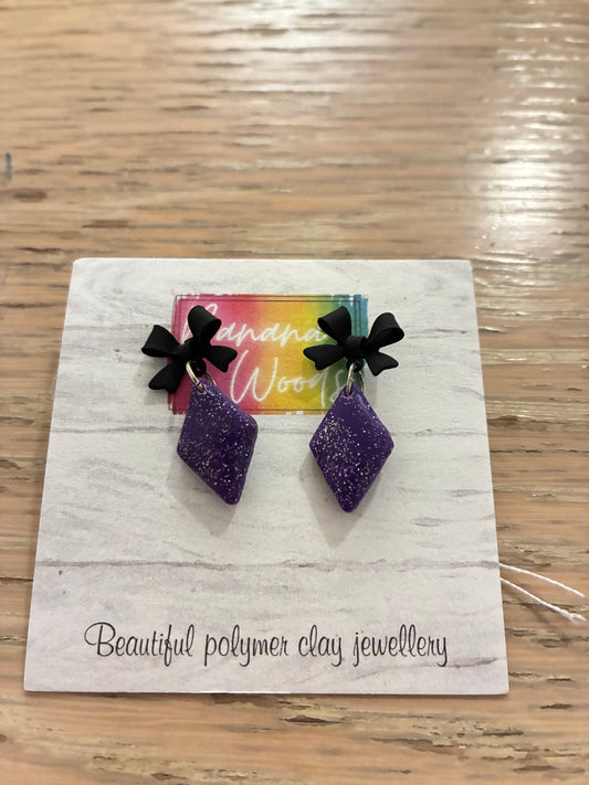 Unique polymer clay earrings