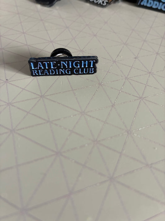 Late Night Reading Pin badge
