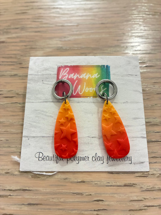 Unique polymer clay earrings