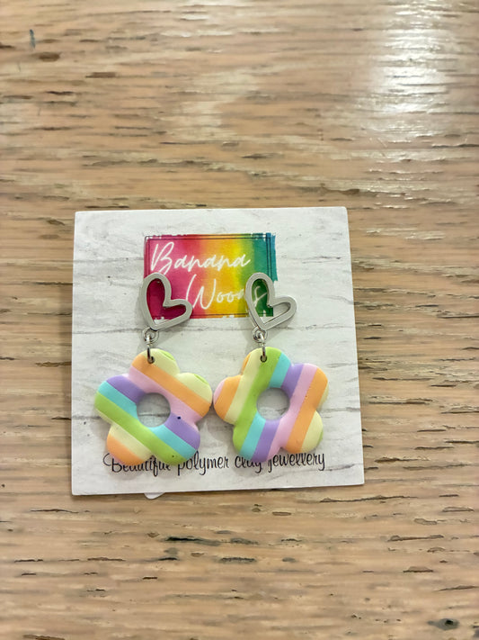 Unique polymer clay earrings