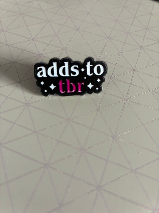 Adds to TBR Pin badge