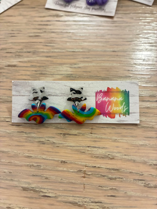 Unique polymer clay earrings