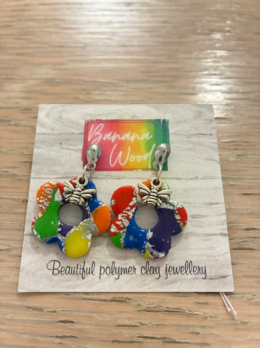 Unique polymer clay earrings