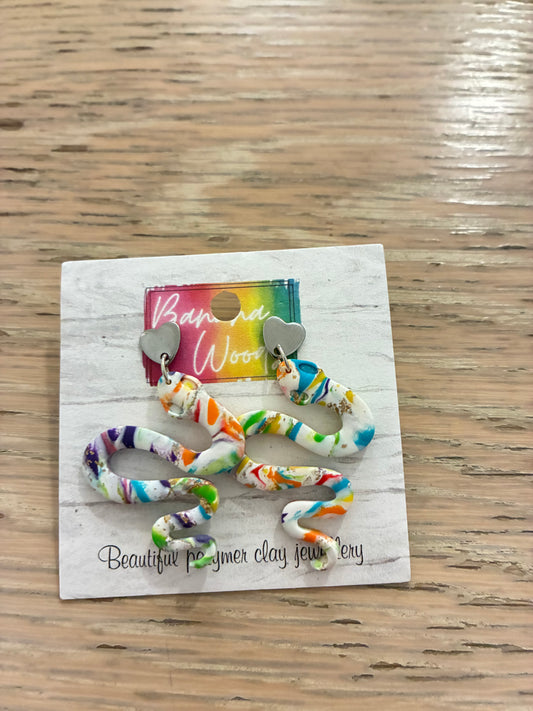 Unique polymer clay earrings