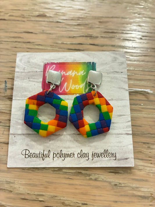 Unique polymer clay earrings