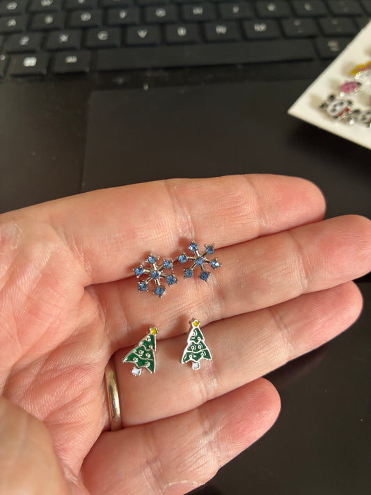 Christmas Stud earrings 2 pack