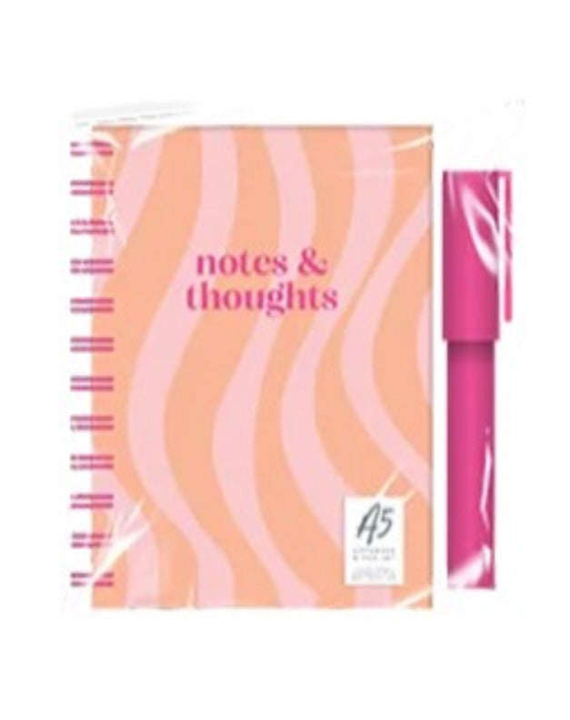 Wire Notebook and Pen Set (Notes and Thoughts)