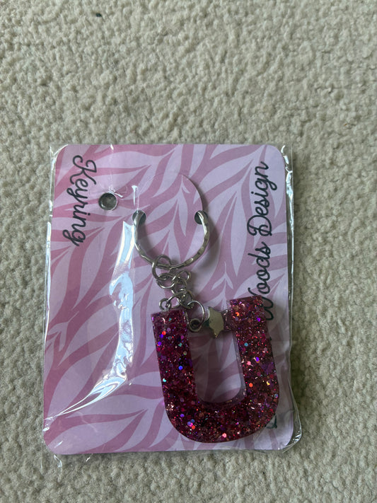 U Resin initial keyring