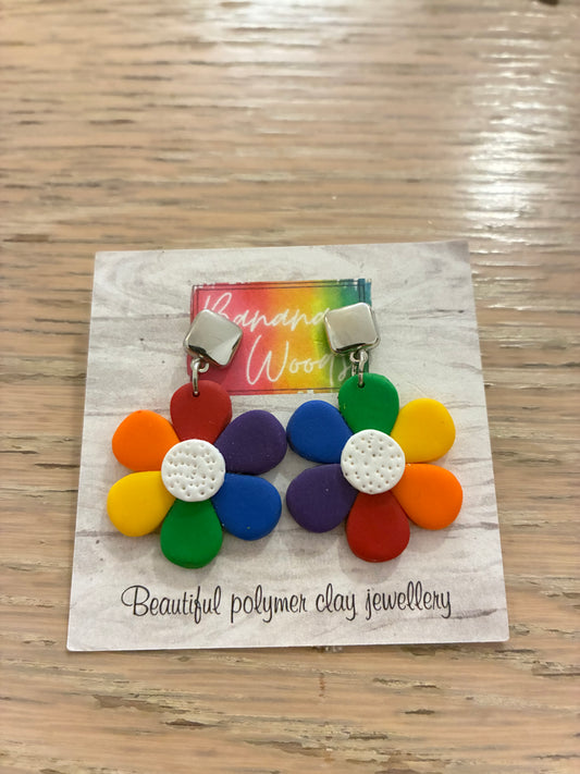 Unique polymer clay earrings