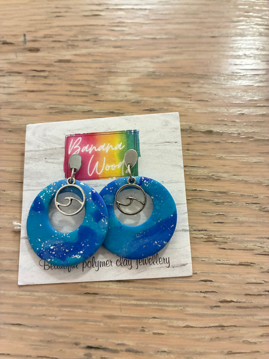 Unique polymer clay earrings