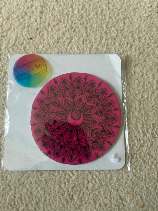 Polymer clay coaster