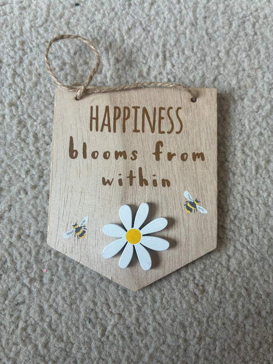 Mini wooden sign