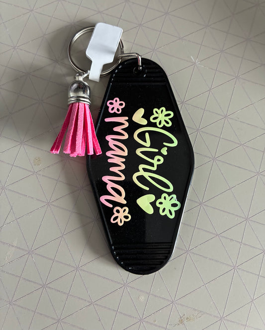 Girl mama Motel keyring