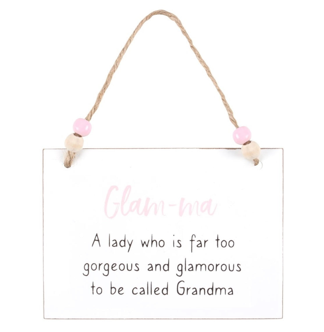 Glam-ma Grandma Hanging Sign