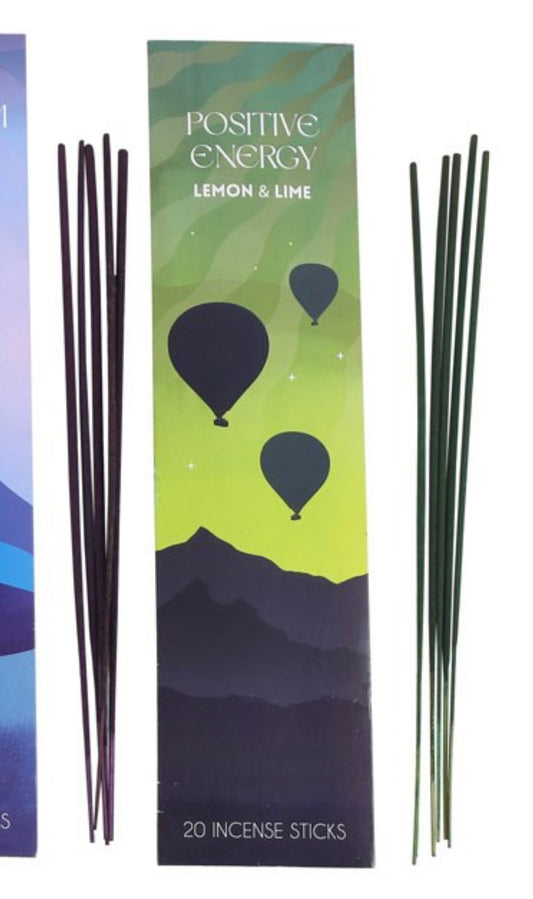 Positive Energy Incense Sticks x20 Lemon and Lime