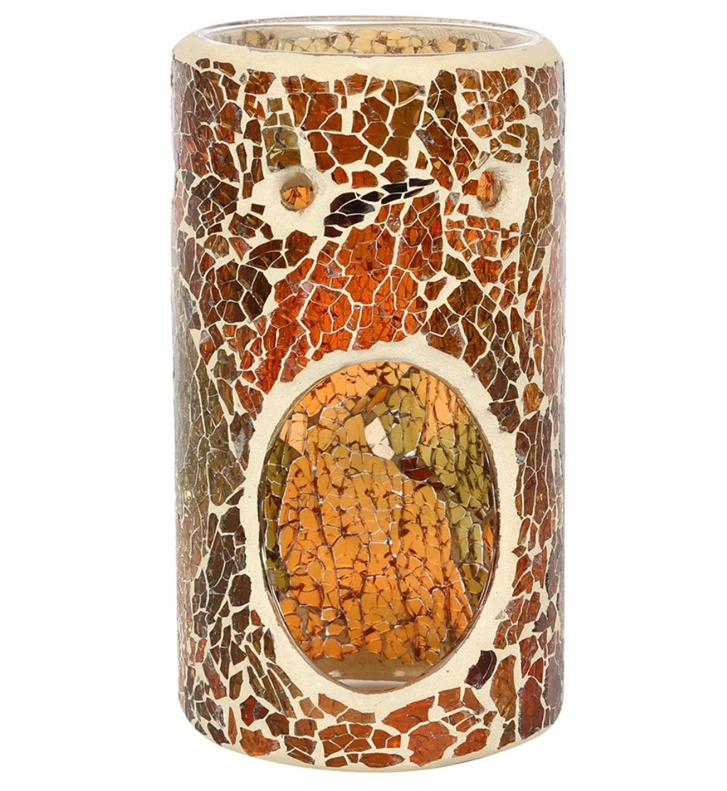 Brown Sparkle Crackle Oil Burner