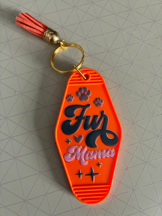Fur mama Motel keyring
