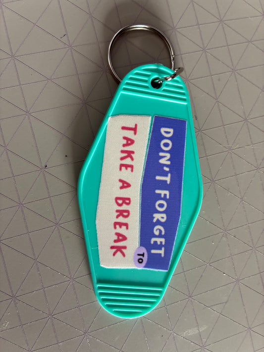 Take a break Motel keyring