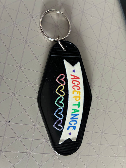 Acceptance Motel keyring