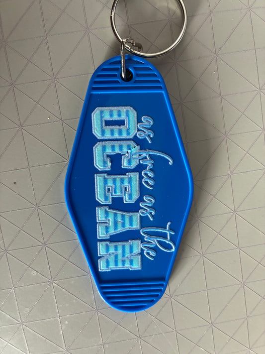 As free as the ocean Motel Keyring