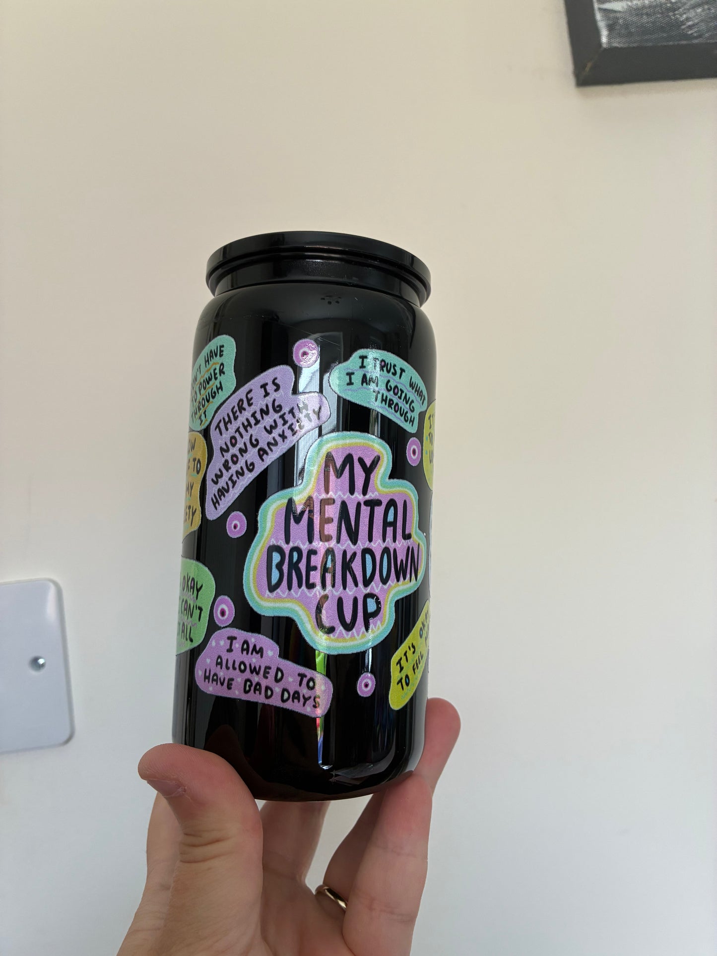My mental breakdown cup Plastic Libby can 16oz