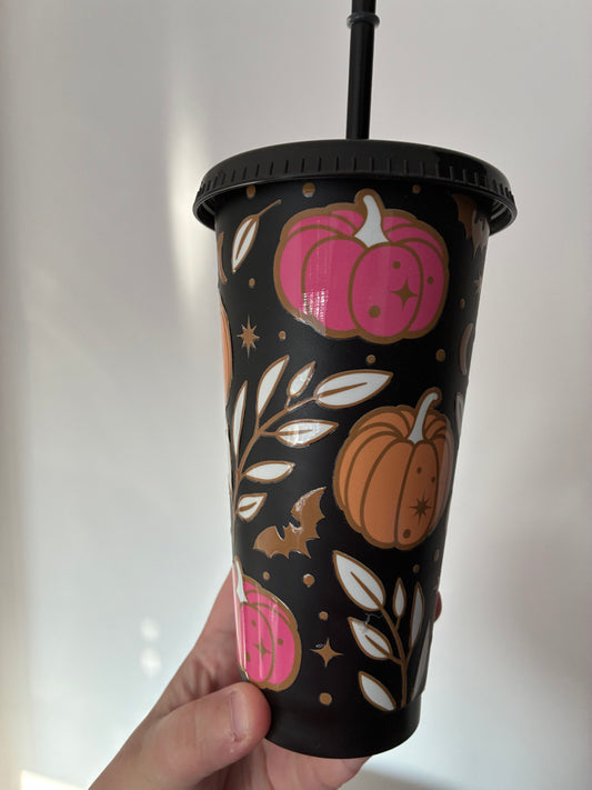 Halloween themed cold cup 20oz cold cup
