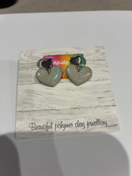Unique handmade polymer clay earrings