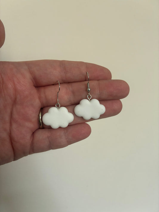 White cloud Earrings
