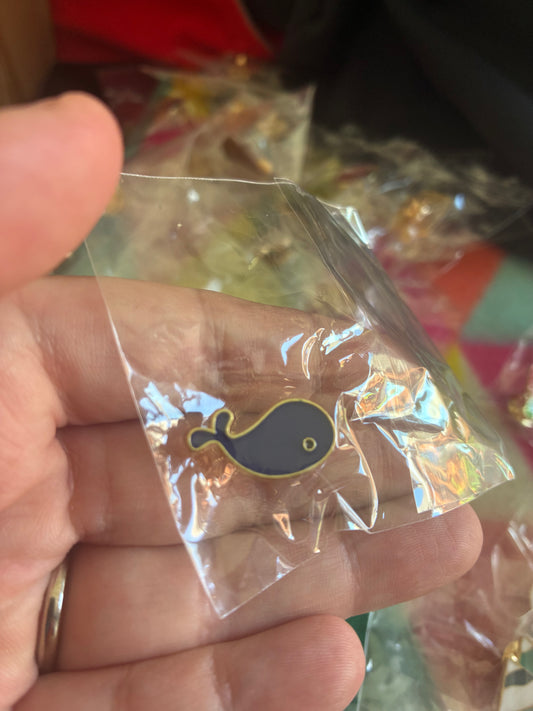 Whale Pin badge