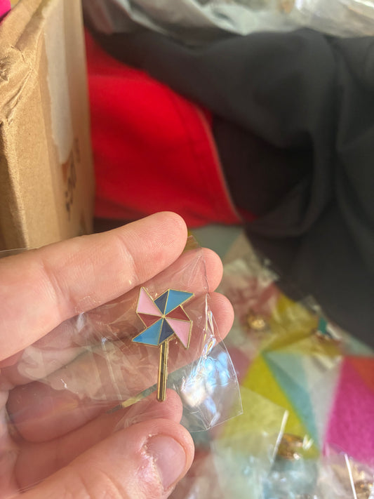 Pinwheel Pin badge