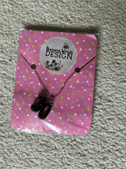 30 Resin pendant necklace