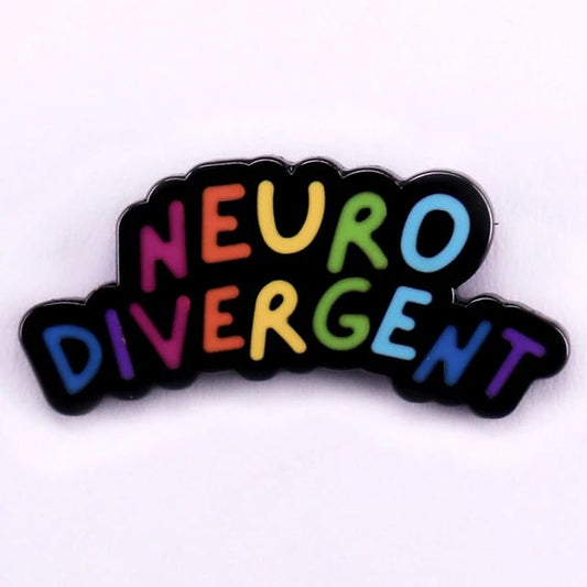 Neurodivergent Rainbow Pin badge