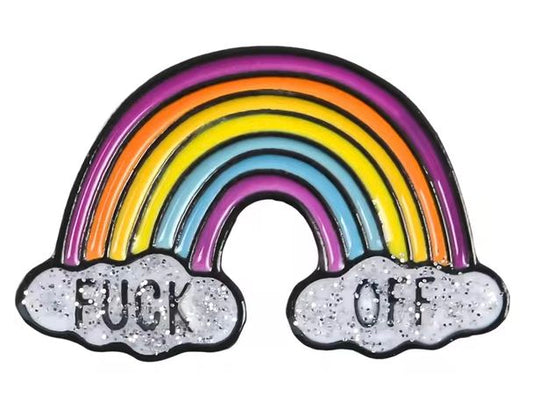 F*** Off Rainbow Pin Badge