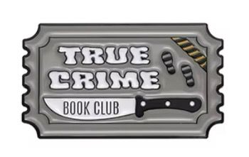 True Crime Book Club enamel pin badge